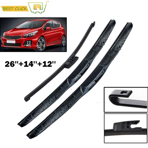 Щетки стеклоочистителя Misima для Kia Ceed Cee'D 2012 2013 2014 2015 2016, аксессуары для щеток стеклоочистителя переднего и заднего стекла